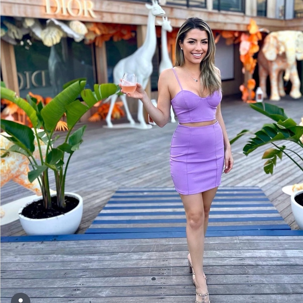 Zara Purple Skirt Set